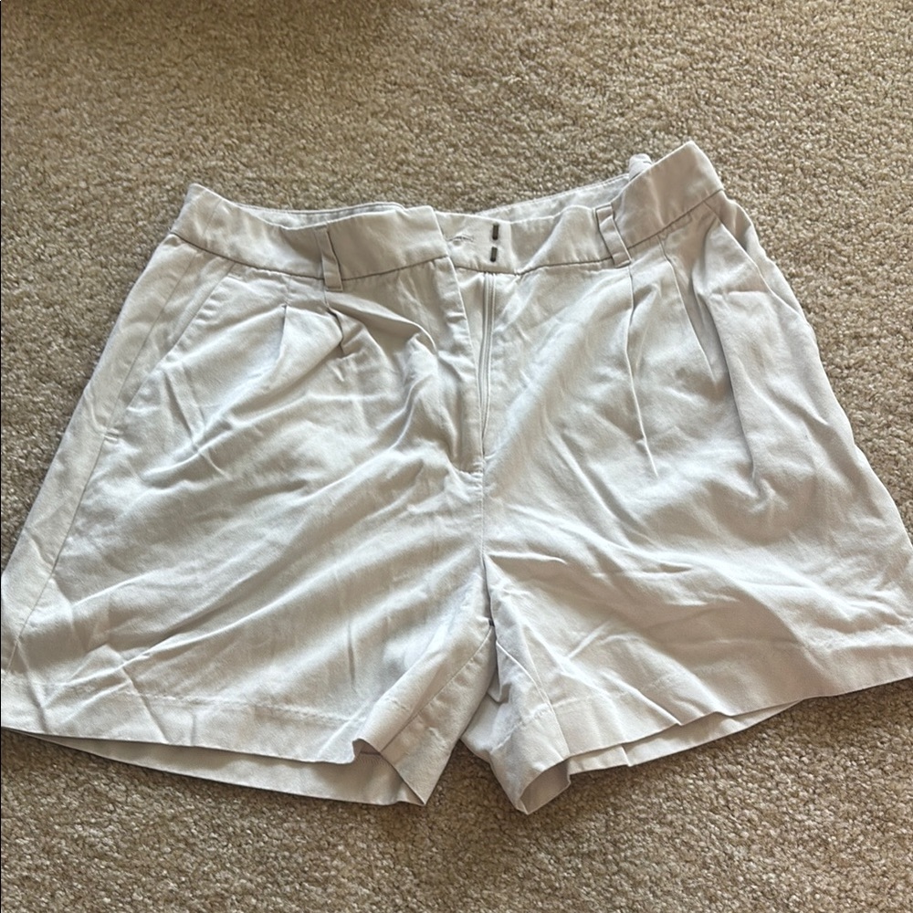 Old Navy Women's High Waist Cream Shorts